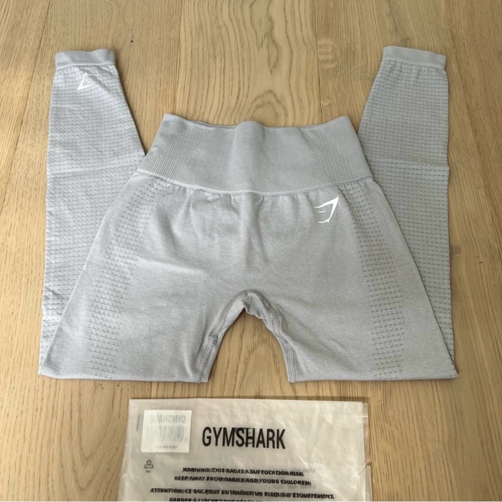 Gymshark Gray High-Waisted Leggings for Flexibility